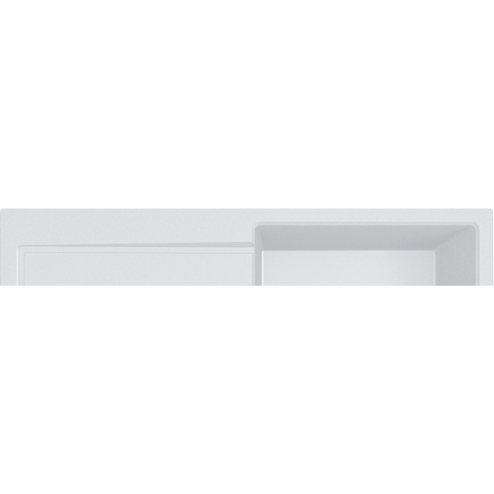 FRANKE: Inbouwspoelbak Sirius S2D 611-100, van Tectonite Urban Grey 87521 100 cm