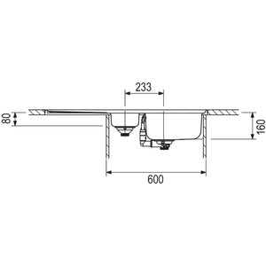 Nobilia FRANKE Einbauspuele Spark SKX 251- Edelstahl 87073 87073