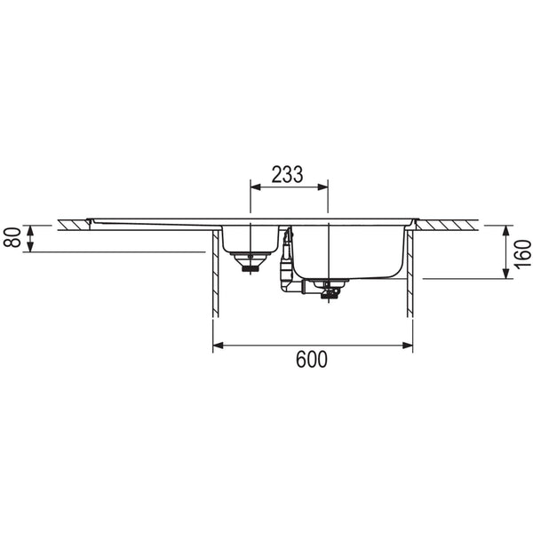 Nobilia Franke Built In Sink Spark Skx 651 Stainless Steel 87079 100 Top Shelfde 6710