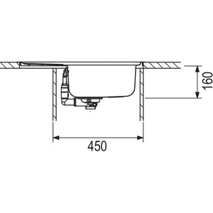 Nobilia FRANKE FRANKE- Einbauspuele-amp-nbsp-Spark SKX 211-63- Edelstahl- 87071 87071