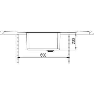 Nobilia FRANKE RODI- Einbauspuele Una B40 N- Edelstahl--amp-nbsp-flaechenbuendige 87143 87143