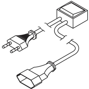 Nobilia Flächenwippschalter für 230 Volt NK 7084