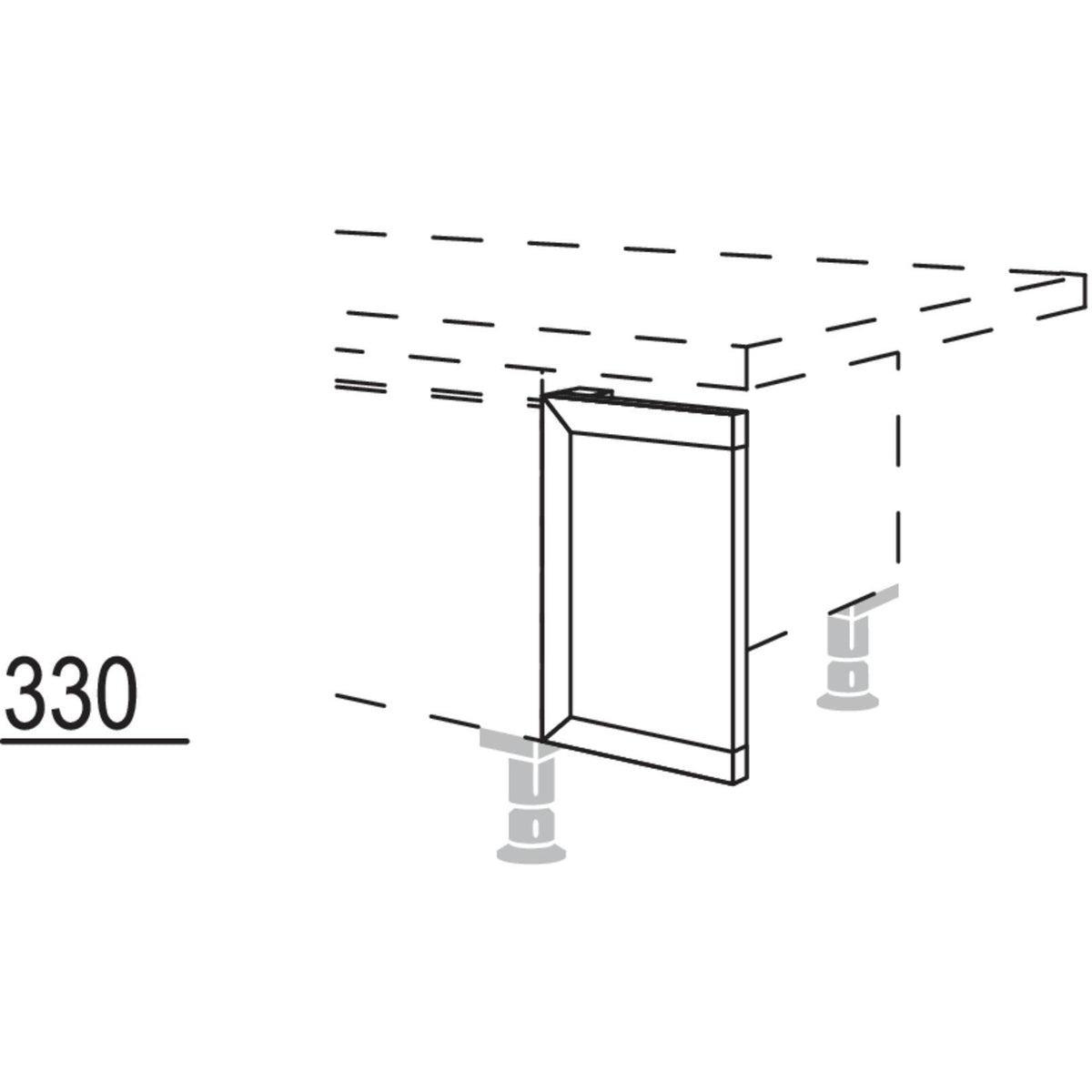 Nobilia Frontpassstück NUPD20-36 53236