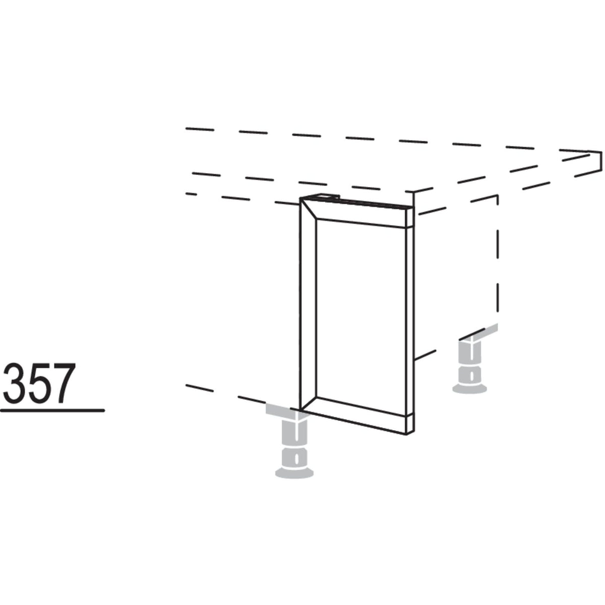 Nobilia Frontpassstueck UPD20-36 36236