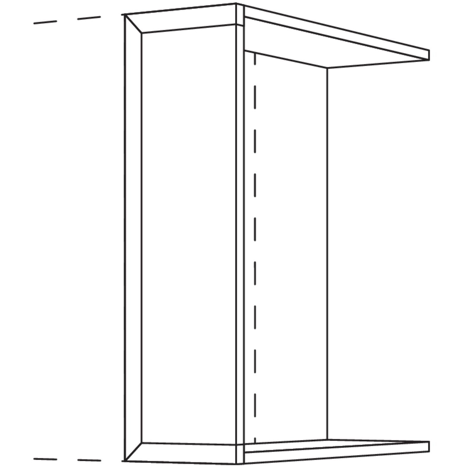 nobilia pièce frontale pour armoires supérieures UFKPD20-72 20 cm
