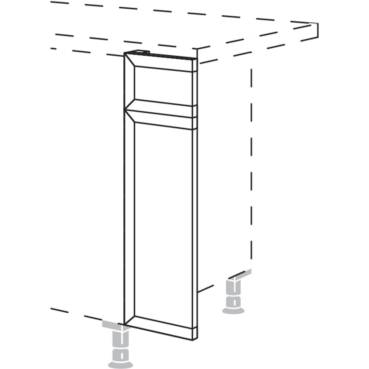 Nobilia Frontpassstueck in Tuerausfuehrung UPF20 230