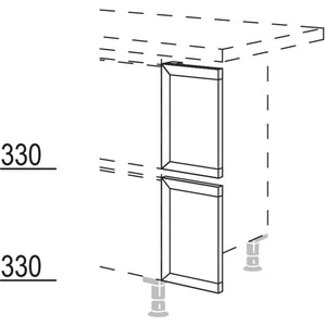 Nobilia Frontpassstück in geteilter Optik NUPDT20 52116