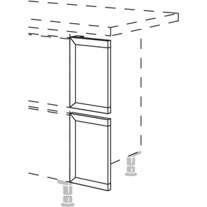 Nobilia Frontpassstueck in geteilter Optik NUPDT20 52116