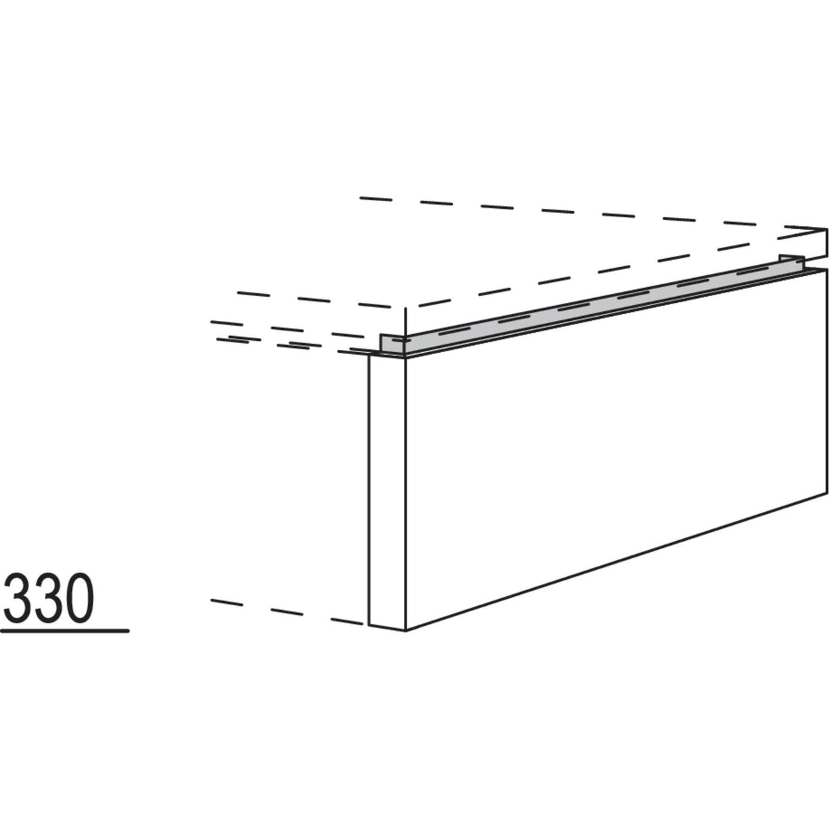Nobilia Frontwange für Raumplanungen NUWFR3650-95 55934