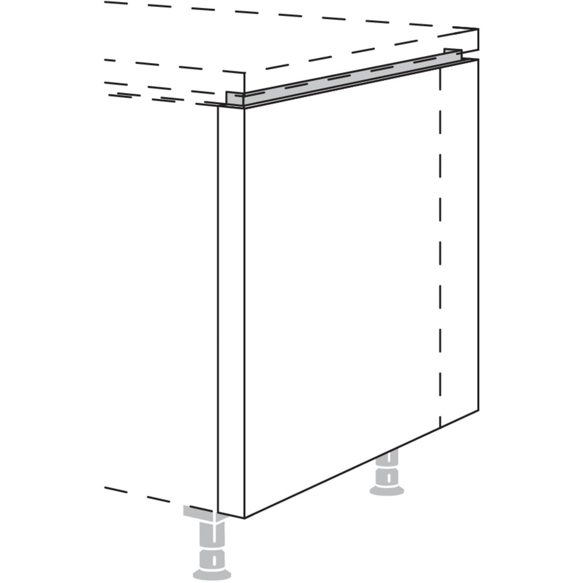 Nobilia Frontwange fuer Raumplanungen NUWFR50-95 55962