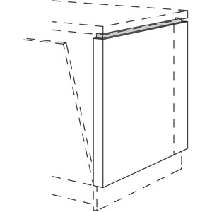 Nobilia Frontwange fuer Raumplanungen mit vollintegriertem Geschirrspueler am Zeilenende NUWFRG50-81 55983