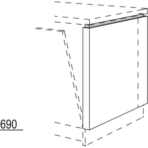 Nobilia Frontwange fuer Raumplanungen mit vollintegriertem NUWFRG50-81 55983