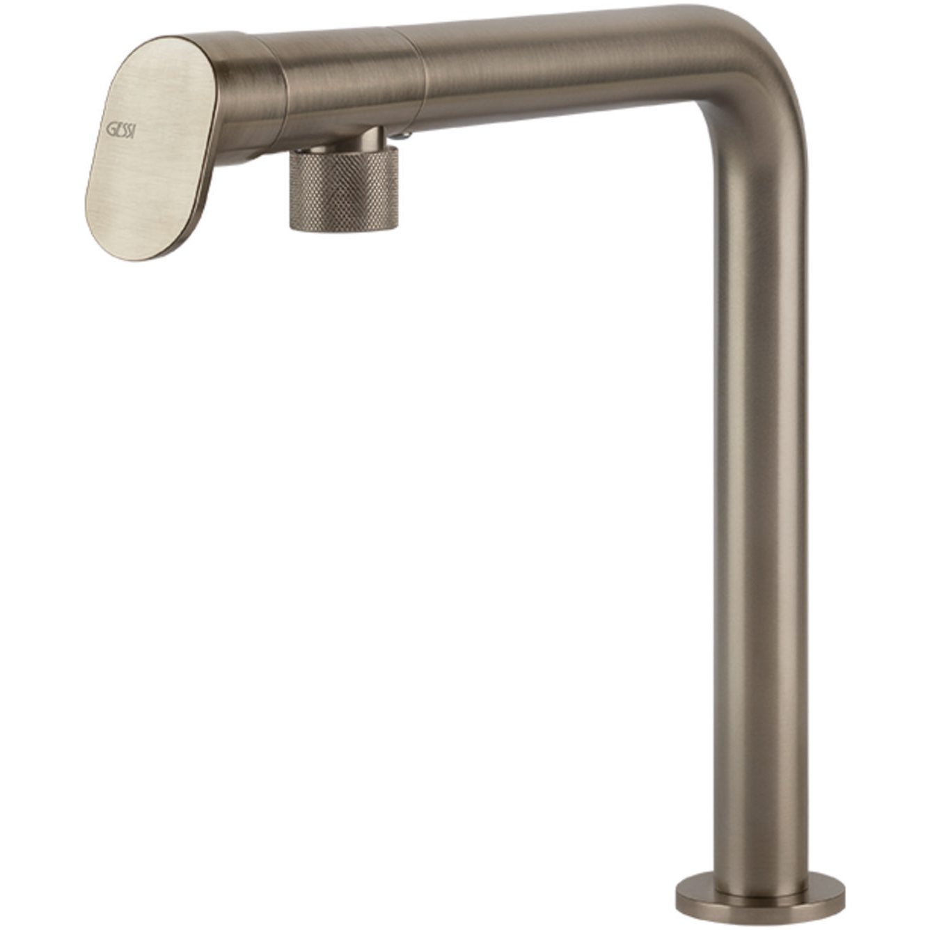 GESSI: Grifo monomando de alta presión ALILA, grifo con acabado en acero inoxidable 17868 29,2 cm