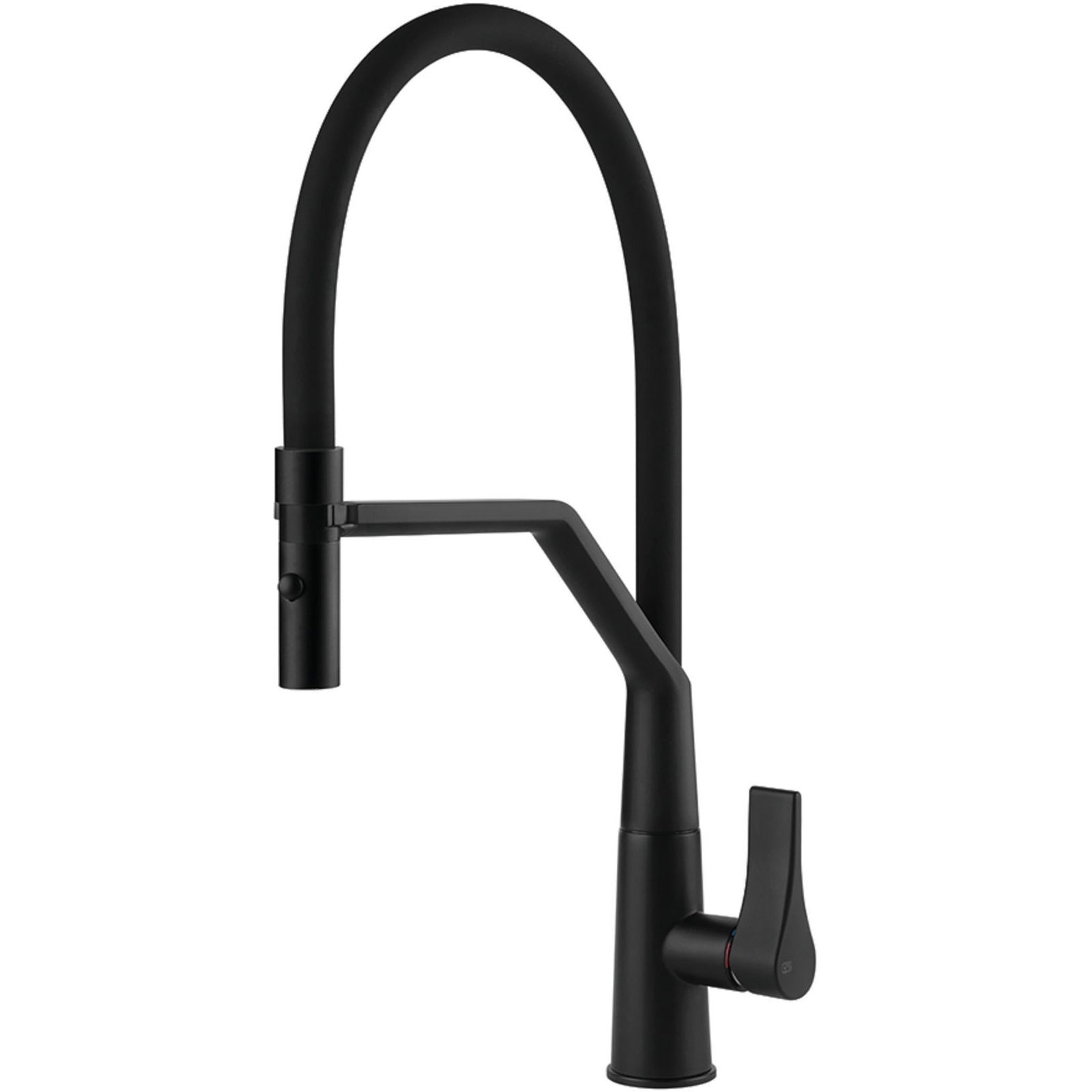 GESSI: Grifo monomando de alta presión KALLA, grifo negro mate 17845 22,5 cm