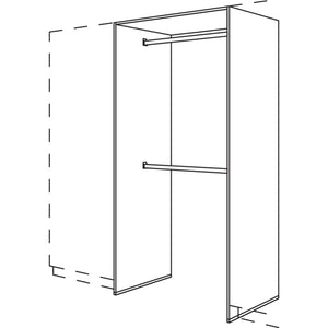 Nobilia Garderoben-Anbauelement HWGA2O100-3 45088