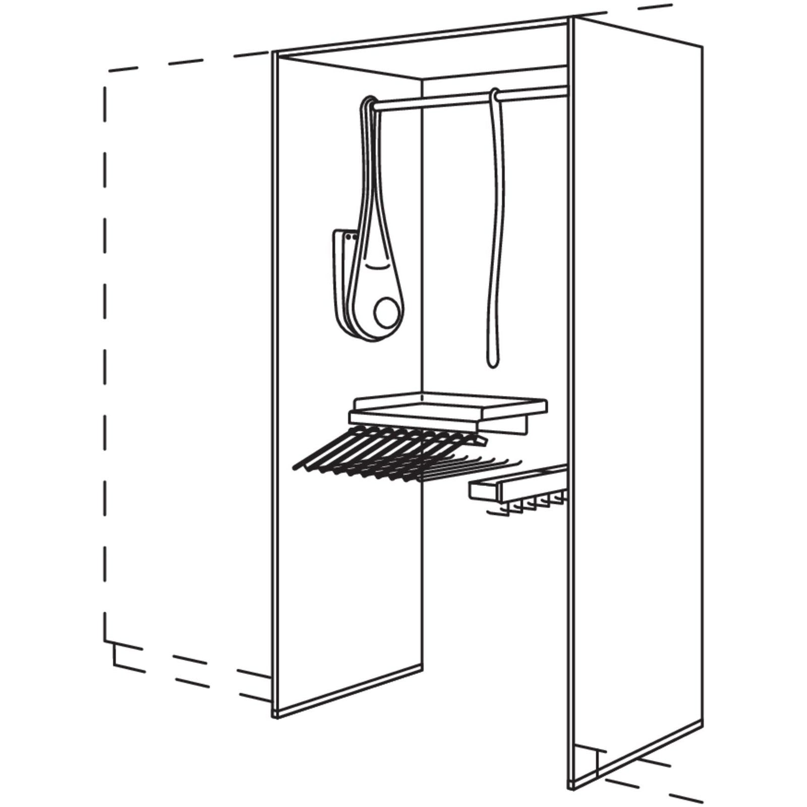 nobilia wardrobe add-on element HWGALHK100-1
