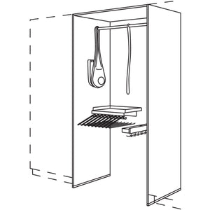 Nobilia Garderoben-Anbauelement HWGALHK100-2 36102