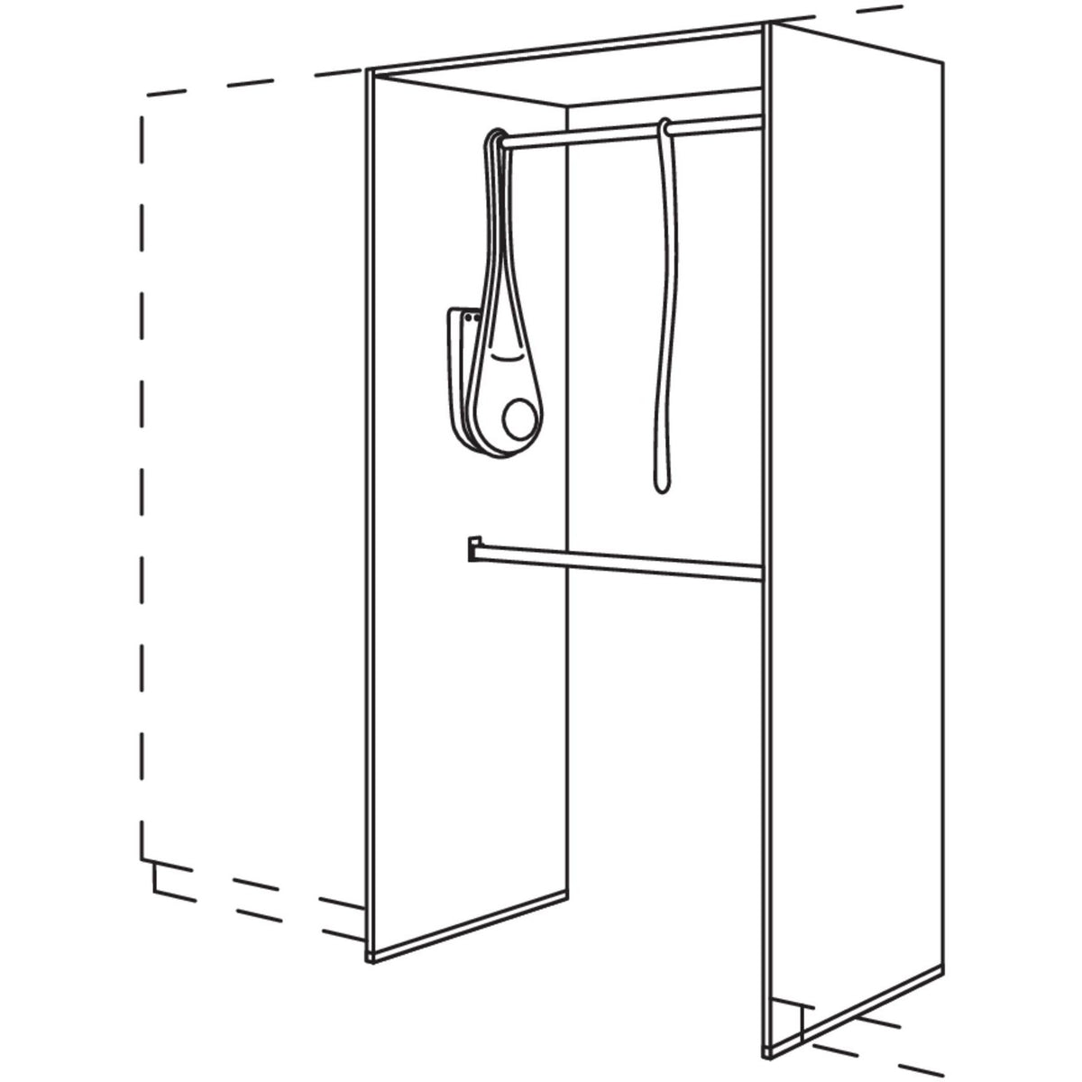 Nobilia Garderoben-Anbauelement HWGALS100-1 27089
