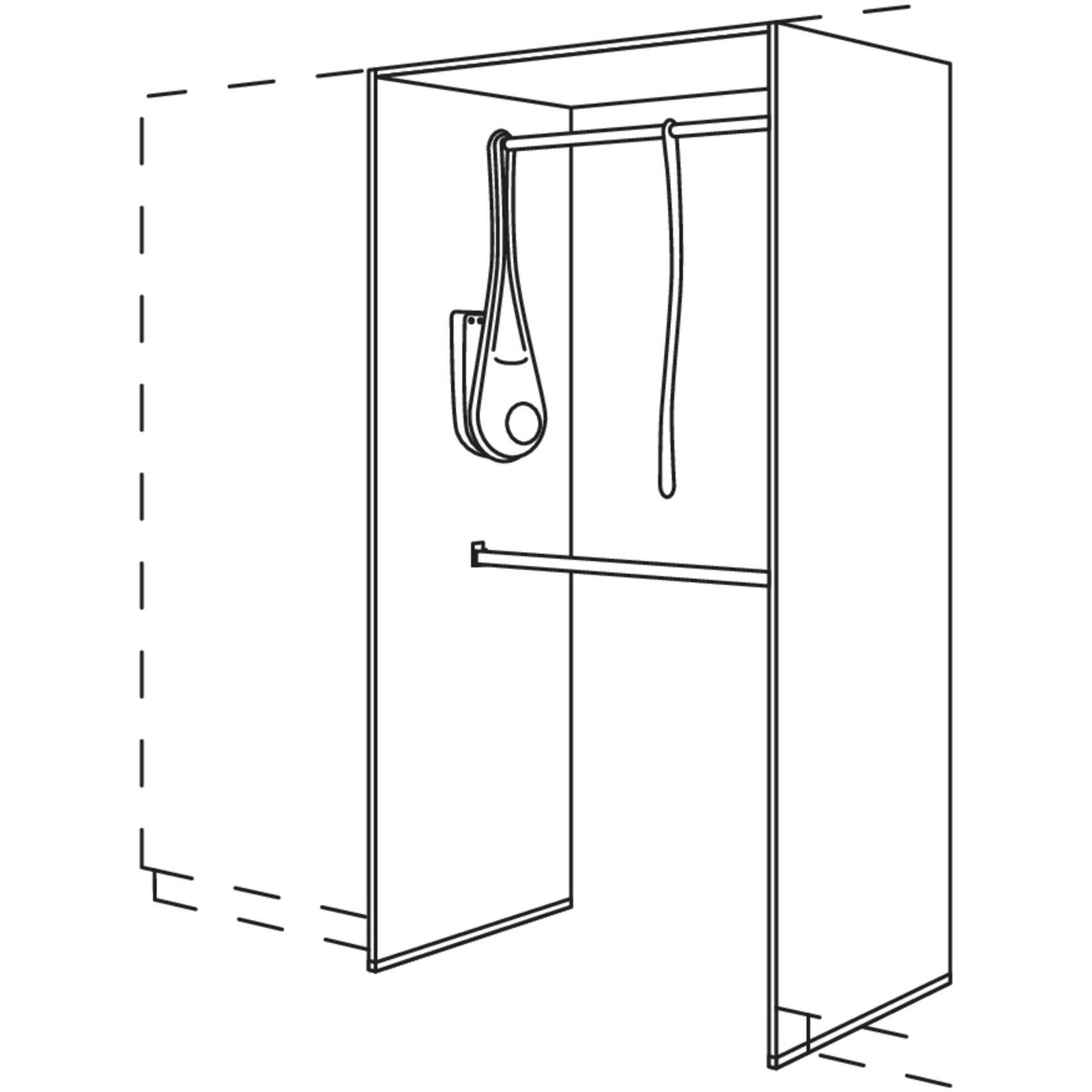 nobilia Wardrobe Add-on Element HWGALS100-1