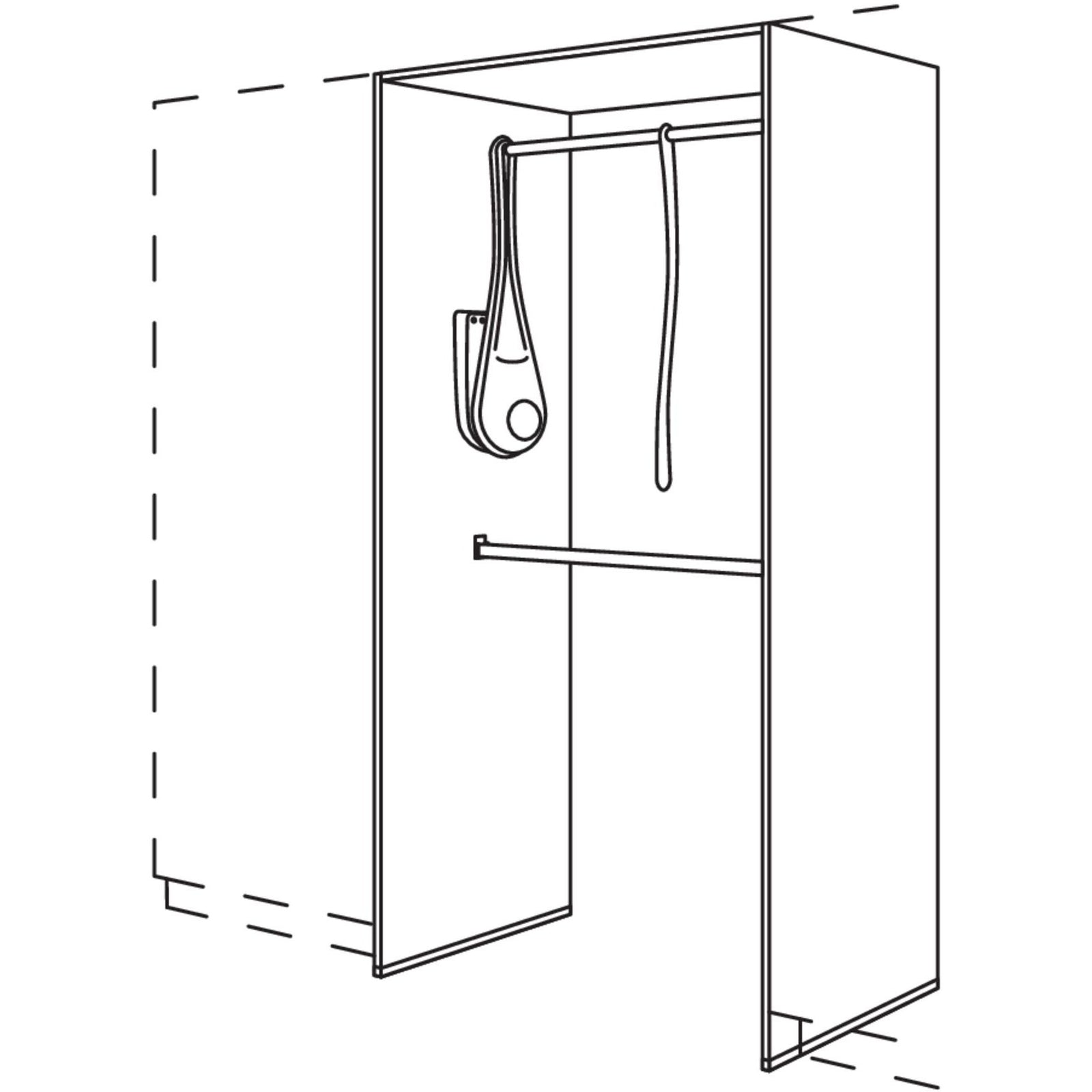 nobilia wardrobe add-on element HWGALS100-2
