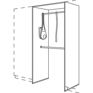 Nobilia Garderoben-Anbauelement HWGALS100-3 45089