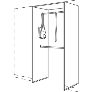 Nobilia Garderoben-Anbauelement HWGALS100-3 45089