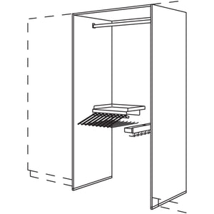 Nobilia Garderoben-Anbauelement HWGASHK100-1 27101