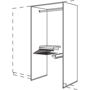 Nobilia Garderoben-Anbauelement HWGASHK100-2 36101