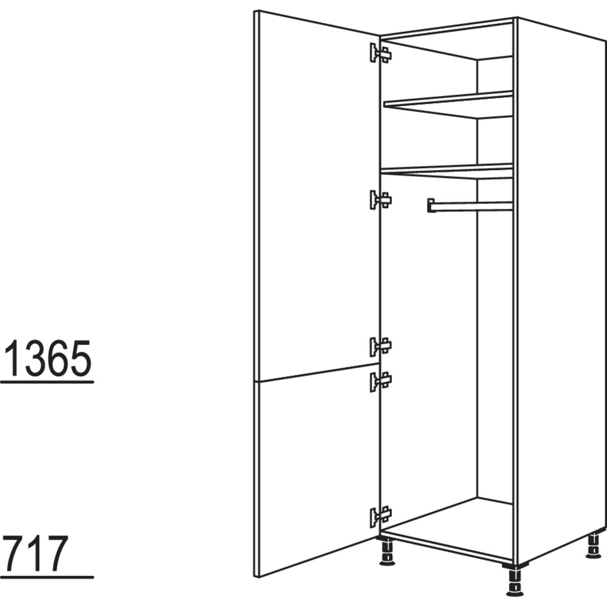 Nobilia Garderobenschrank HDWG40-2 35078