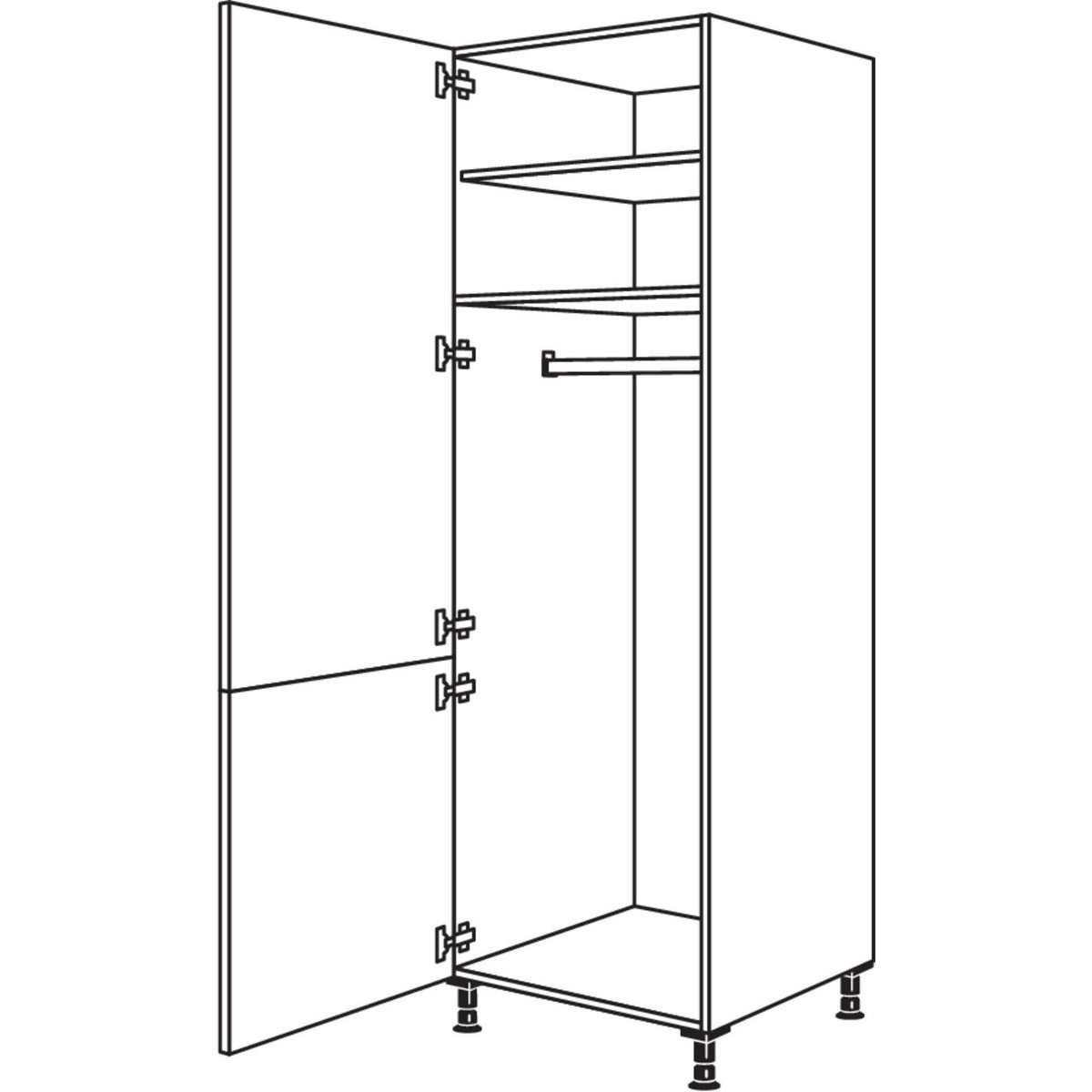 Nobilia Garderobenschrank HDWG60-2 35079