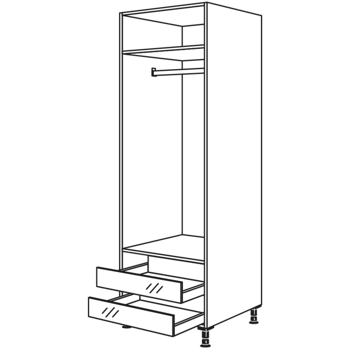 Nobilia Garderobenschrank HWGAO60-1 24006