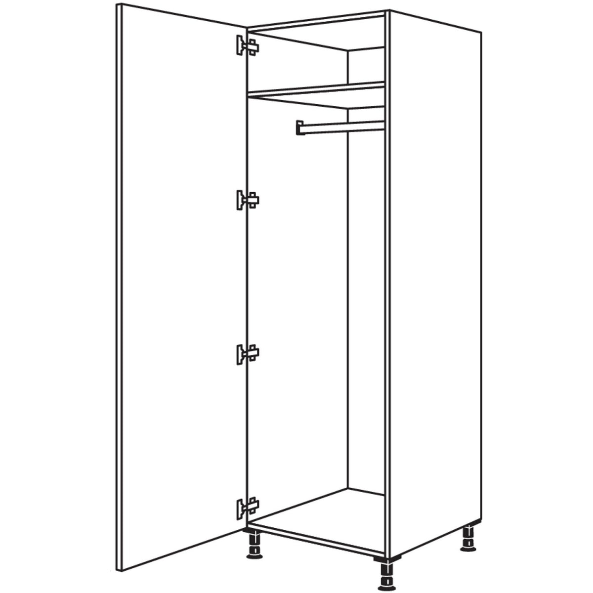 nobilia Garderobenschrank HWGF60-1 24034