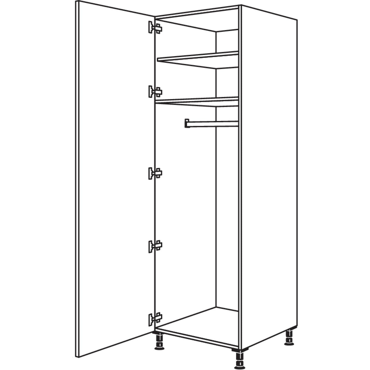 nobilia Garderobenschrank HWGF40-2 35055