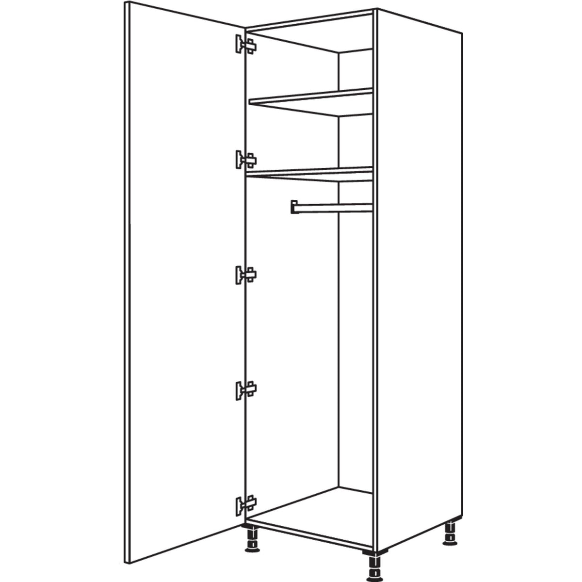 nobilia Garderobenschrank HWGF40-3 43068