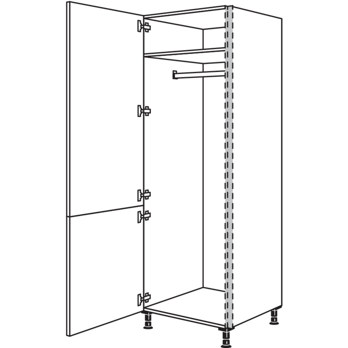 Nobilia Garderobenschrank NHSWG60-1 21185