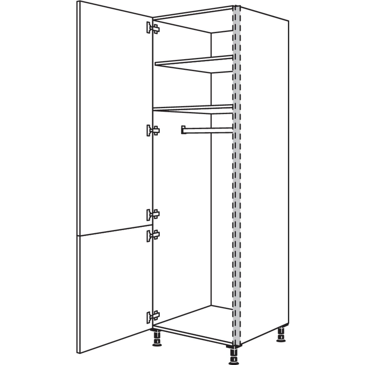 Nobilia Garderobenschrank NHSWG60-3 53185