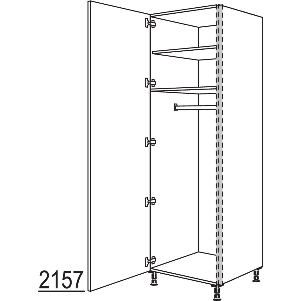nobilia Garderobenschrank NHSWGF40-3 53136
