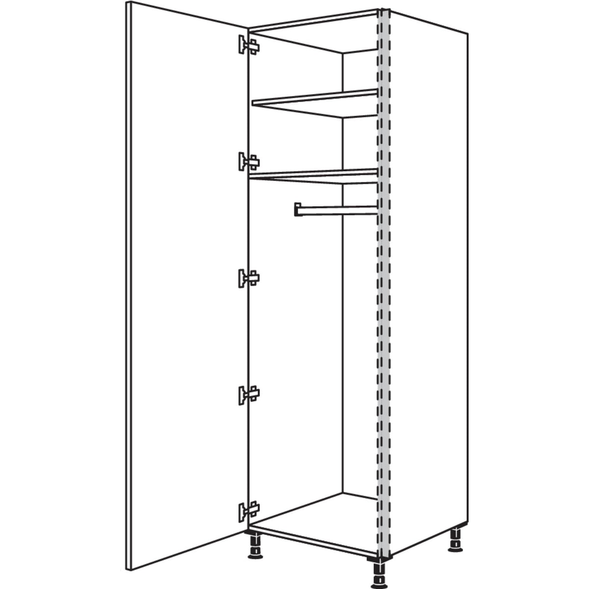 nobilia Garderobenschrank NHSWGF40-3 53136