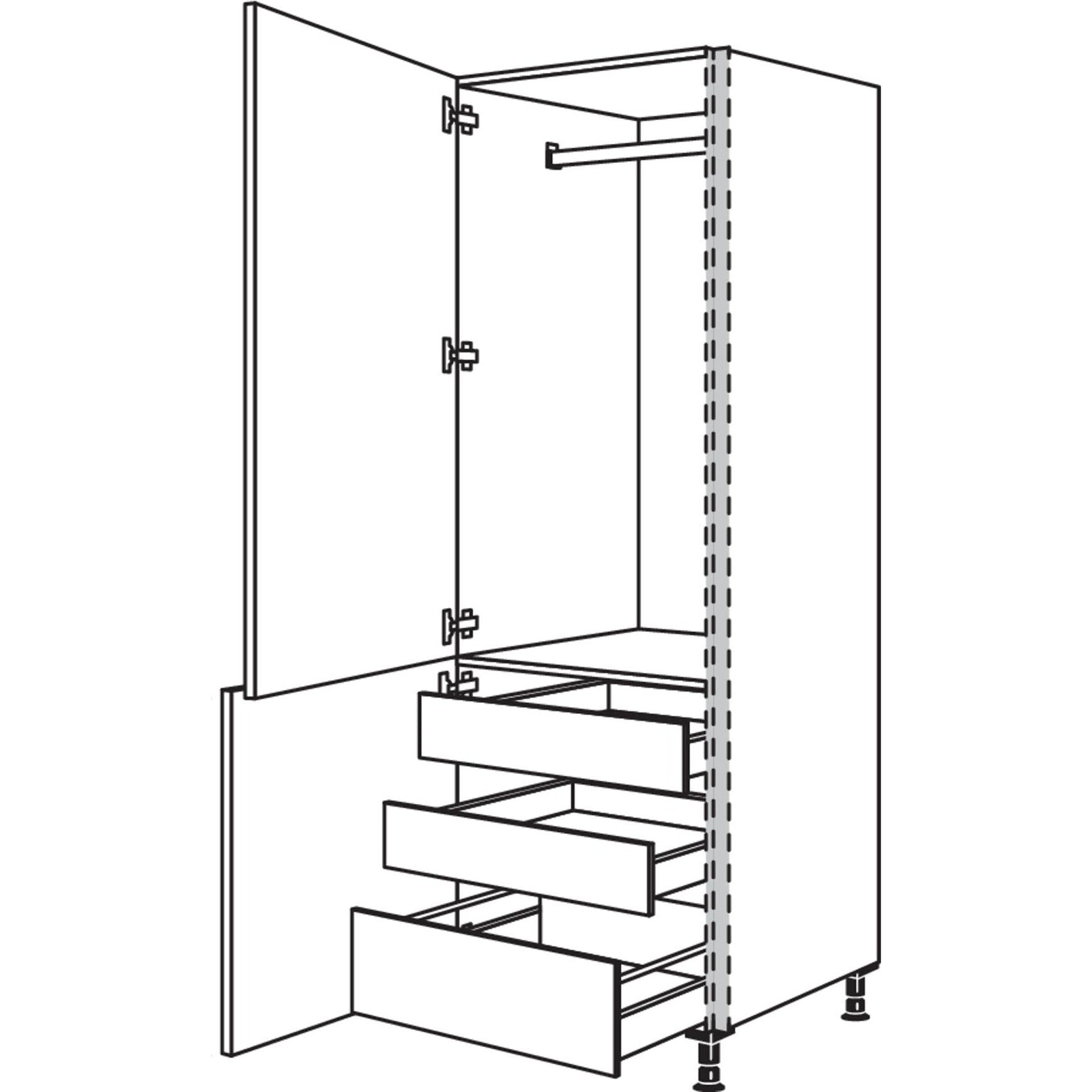 nobilia Garderobenschrank NHSWGIA40-1 40 cm