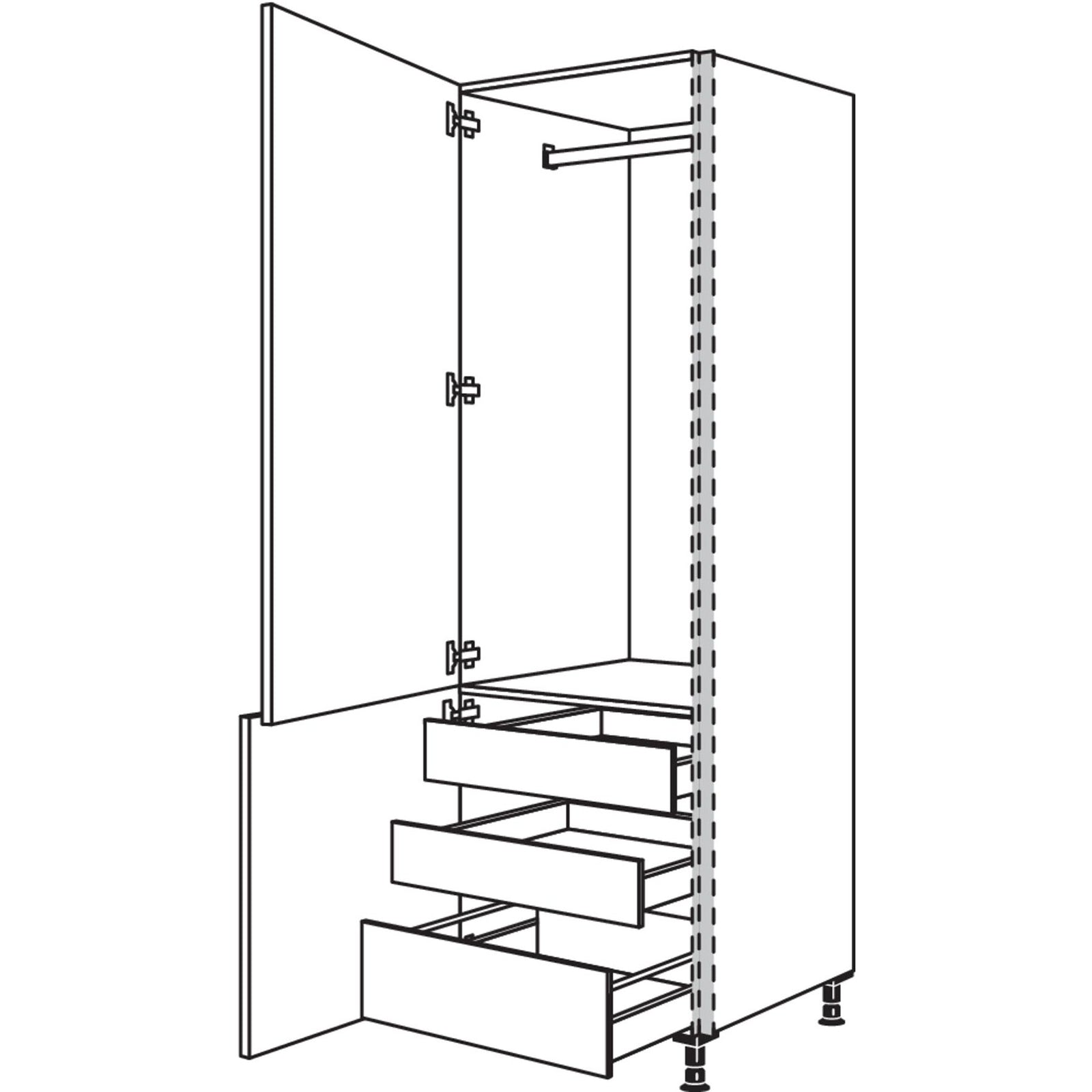 nobilia Garderobenschrank NHSWGIA40-3 40 cm