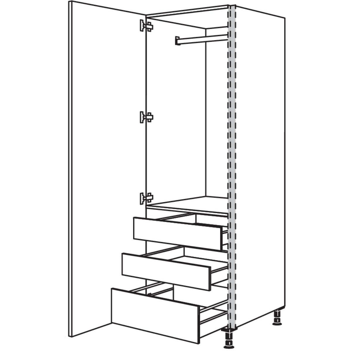 nobilia Garderobenschrank NHSWGIAF40-1 21200