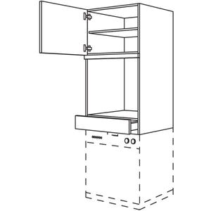 nobilia Geraete-Umbau Backofen - Geschirrspueler GOGSP60-1 24621