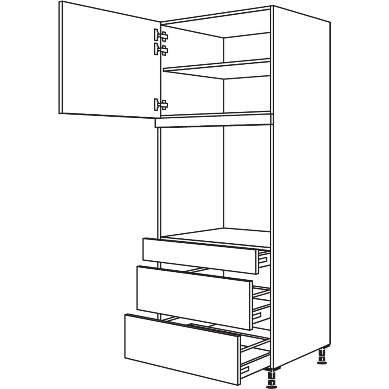 nobilia Conversión de aparato horno GAOS2A76-3 76,2 cm