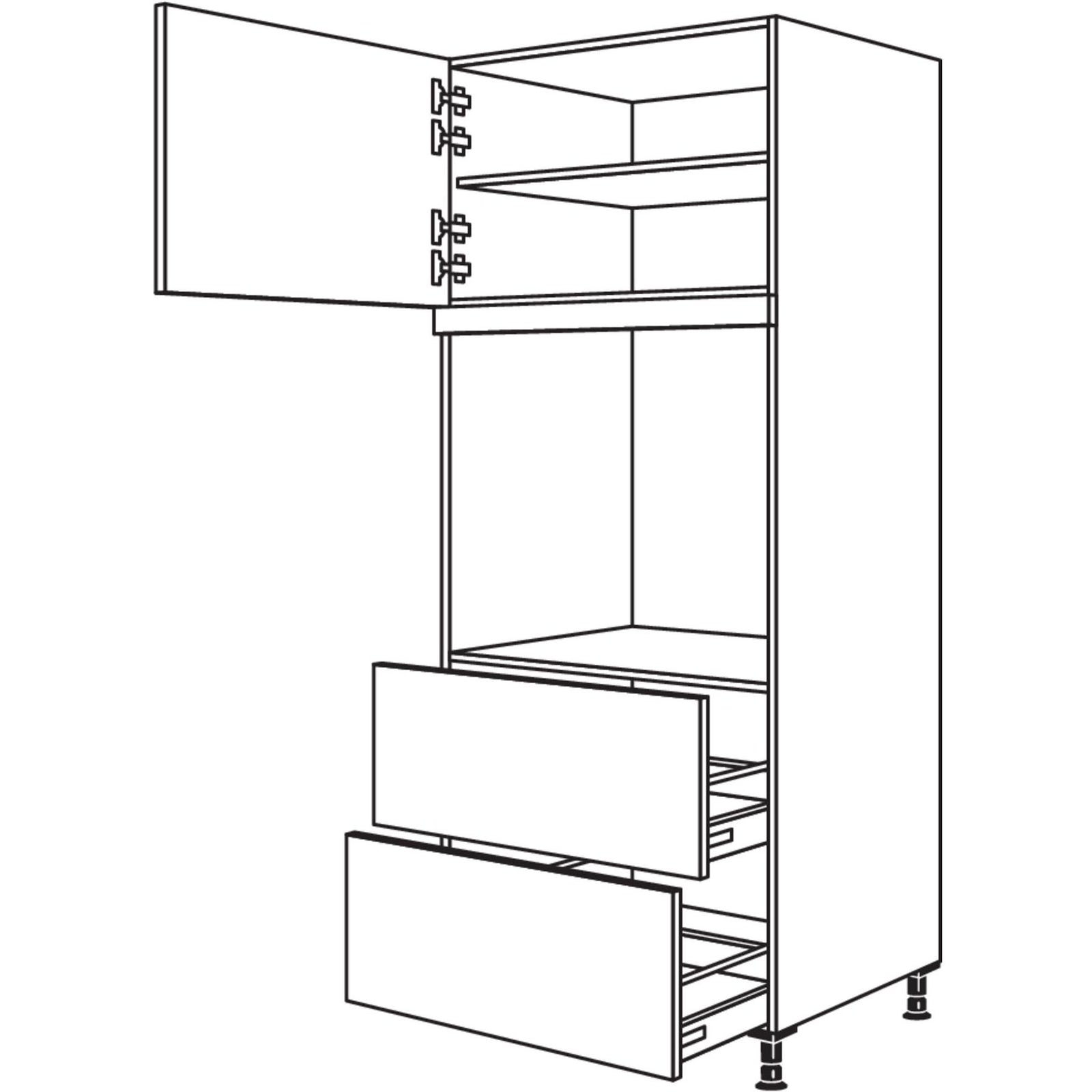 nobilia apparaatombouw oven GDAO2A76-2 76,2 cm