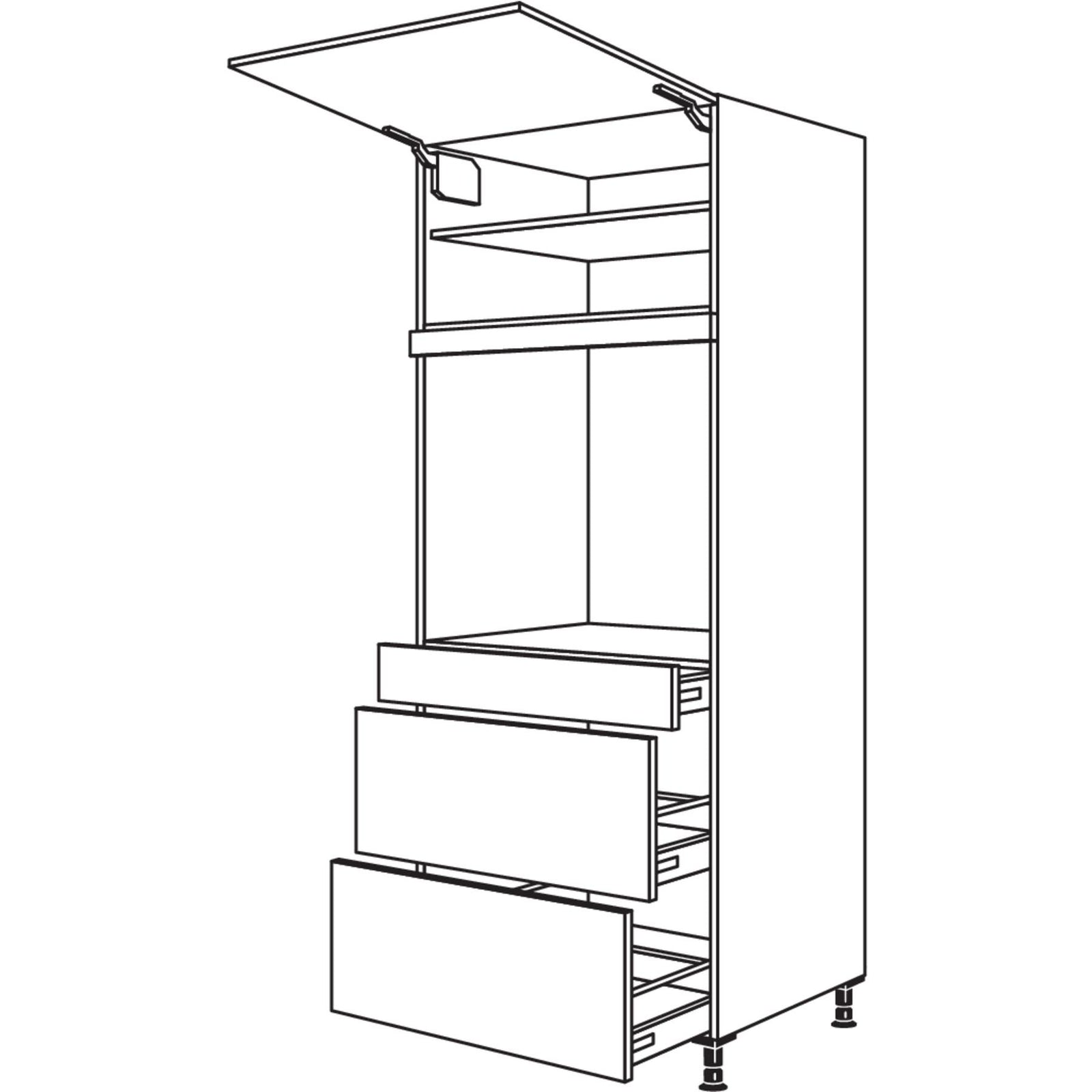 nobilia apparaatombouw oven GDAOS2A76-3 76,2 cm