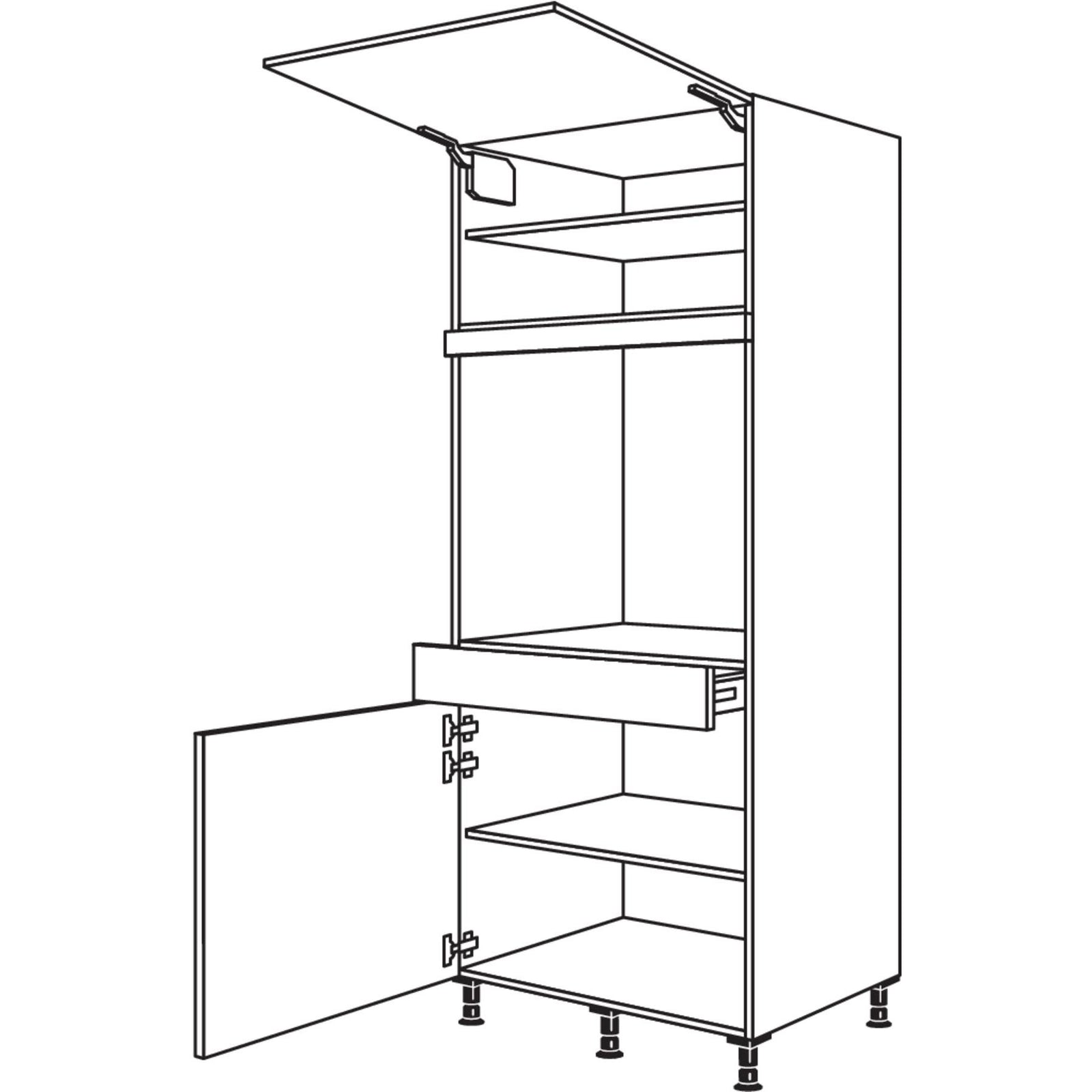 nobilia apparaatombouw oven GDAOS76-3 76,2 cm