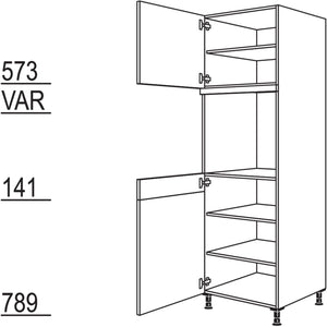 Nobilia Geräte-Umbau Backofen GDO-2X 41705