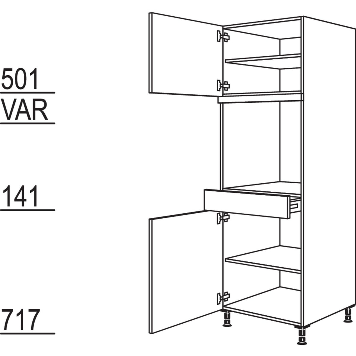 Nobilia Geraete-Umbau Backofen GDOS-1 23457