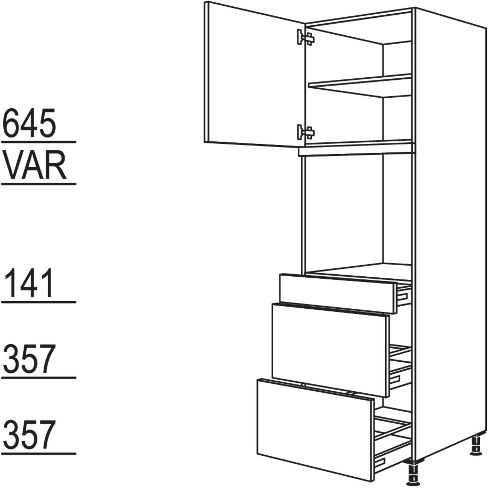 Nobilia Geraete-Umbau Backofen GDOS2A-3 43465