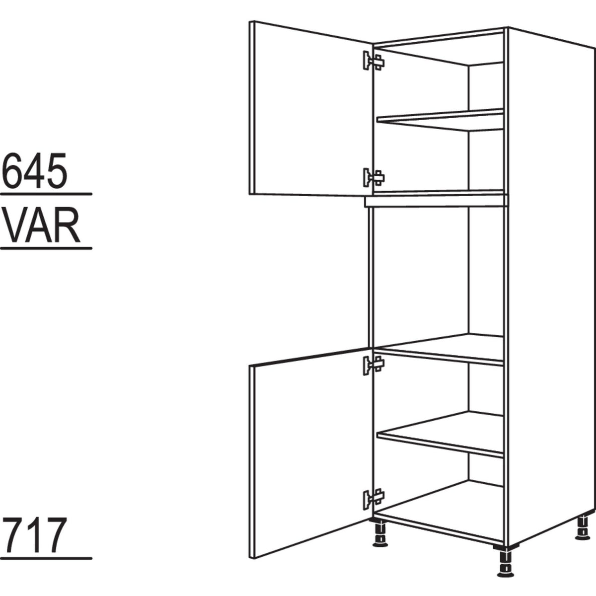 Nobilia Geraete-Umbau Backofen GO-1 23417